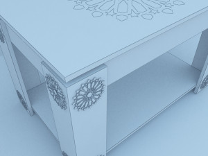 traditional moroccan table 3Dモデル
