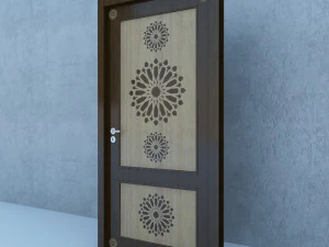 traditional moroccan door 3D Model