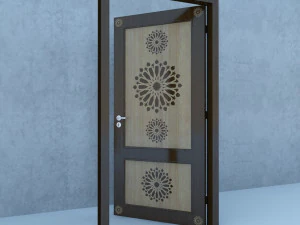 traditional moroccan door 3D Model