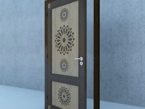 traditional moroccan door 3D Model