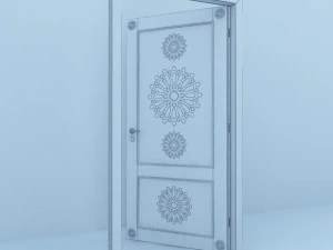traditional moroccan door 3D Model