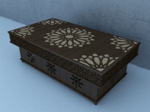 traditional moroccan table 3D Модель