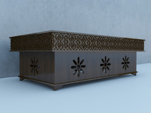 traditional moroccan table 3D Модель