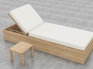 lounge chair pool 3D Model