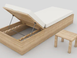 lounge chair pool 3D Model