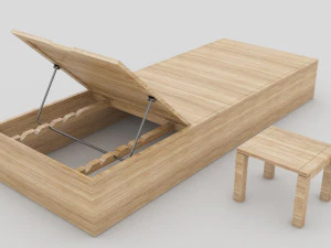 lounge chair pool 3D Model