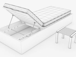 lounge chair pool 3D Model