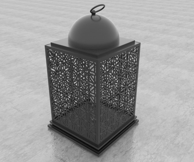 moroccan lantern 3D Model .c4d .max .obj .3ds .fbx .stl .blend 