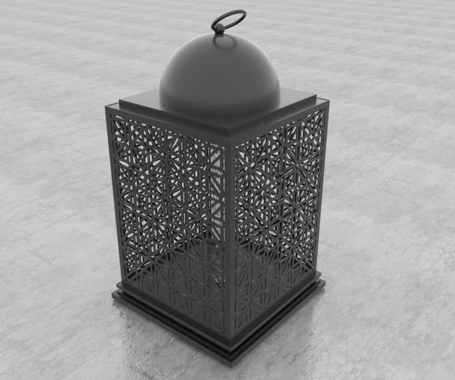 Marokkaanse lantaarn 3D Model .c4d .max .obj .3ds .fbx .stl .blend 