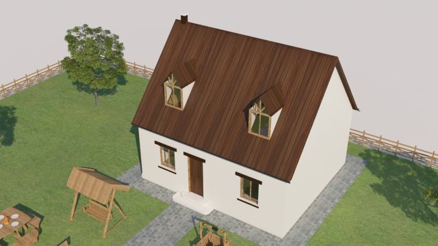 farm house Modelo 3D .c4d .max .obj .3ds .fbx .stl .blend 