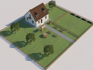 farm house Modelo 3D