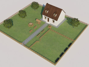 farm house Modelo 3D