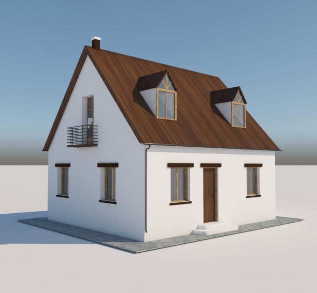 farm house 3d 3D 모델 .c4d .max .obj .3ds .fbx .stl .blend 