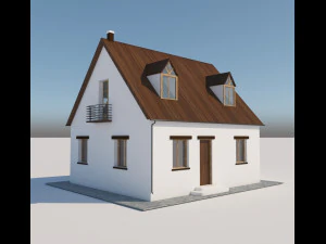 casa de fazenda 3d Modelo 3D