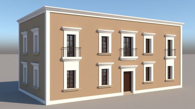 mexican house 3Dモデル .c4d .max .obj .3ds .fbx .stl .blend 