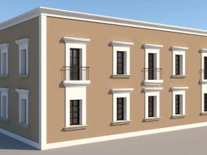 maison mexicaine Modèle 3D