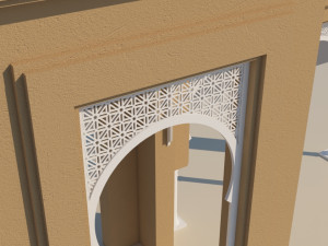 traditional moroccan door 3D Model