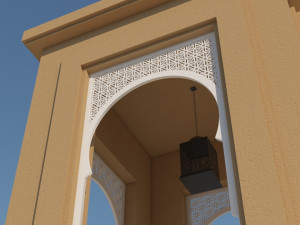 traditional moroccan door 3D Model