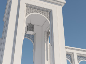 traditional moroccan door 3D Model