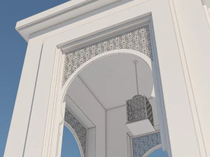 traditional moroccan door 3D Model