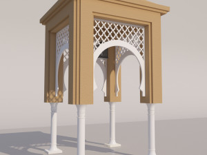 traditional moroccan door Modèle 3D