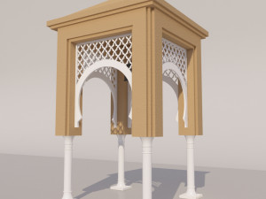traditional moroccan door 3D Model