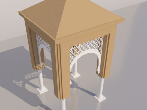 traditional moroccan door 3D Model