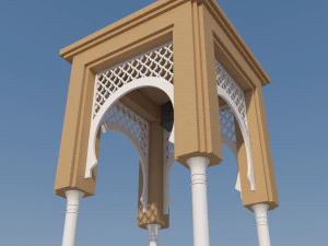 traditional moroccan door 3D Model