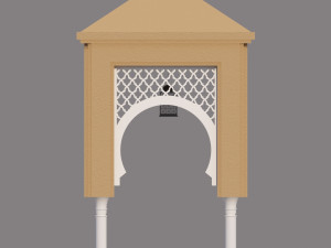 traditional moroccan door 3D Model
