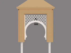 traditional moroccan door 3D Model