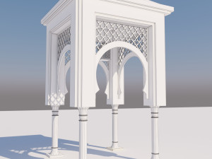 traditional moroccan door 3D Model