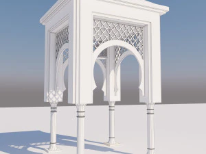 traditional moroccan door 3D Model