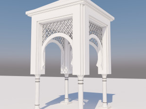 traditional moroccan door 3D Model