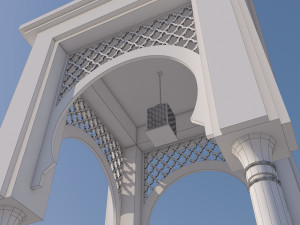 traditional moroccan door 3D Model
