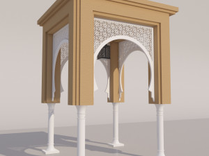 traditional moroccan door Modèle 3D