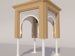 traditional moroccan door 3D Model
