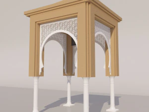 traditional moroccan door 3D Model
