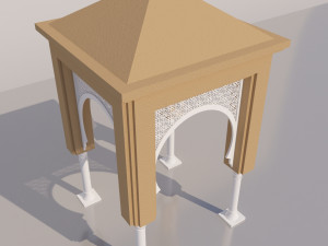 traditional moroccan door 3D Model