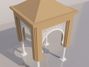 traditional moroccan door 3D Model
