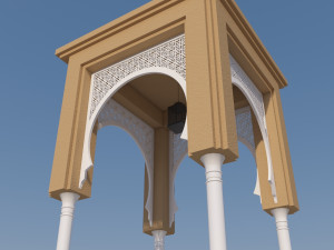 traditional moroccan door 3D Model