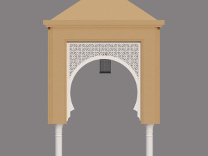 traditional moroccan door 3D Model