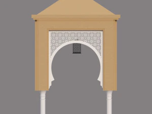 traditional moroccan door 3D Model