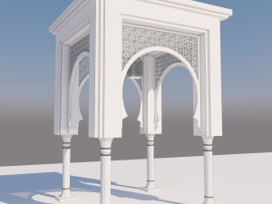 traditional moroccan door 3D Model