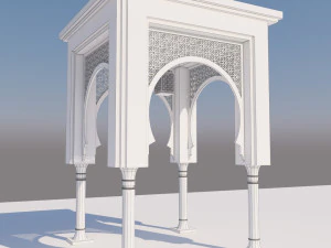 traditional moroccan door 3D Model