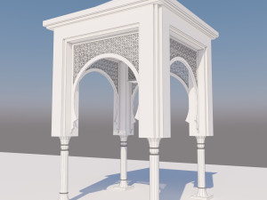 traditional moroccan door 3D Model