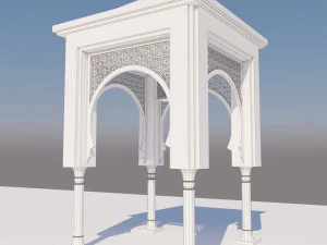 traditional moroccan door 3D Model
