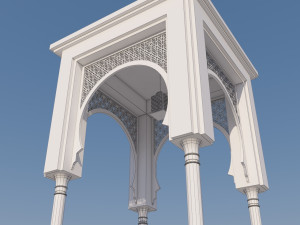 traditional moroccan door 3D Model