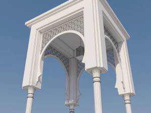 traditional moroccan door 3D Model