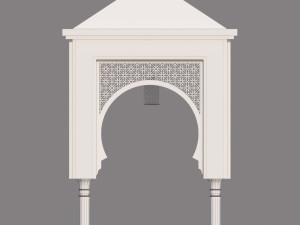 traditional moroccan door 3D Model