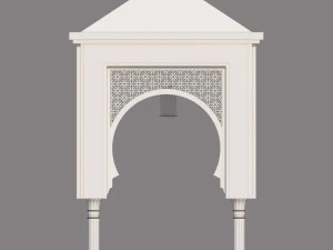 traditional moroccan door 3D Model